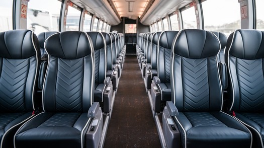 56 passenger charter bus interior