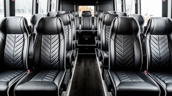 brandon 18 passenger minibus inside