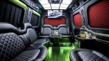 brandon sprinter limo rental inside