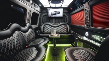 brandon sprinter limo rental interior